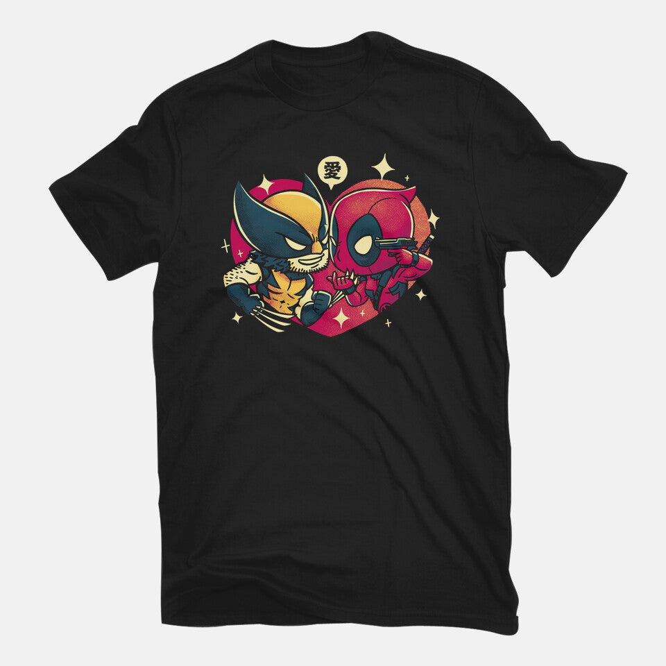 Mutant Love – Movie Graphic T-Shirt in black, flat-lay product view