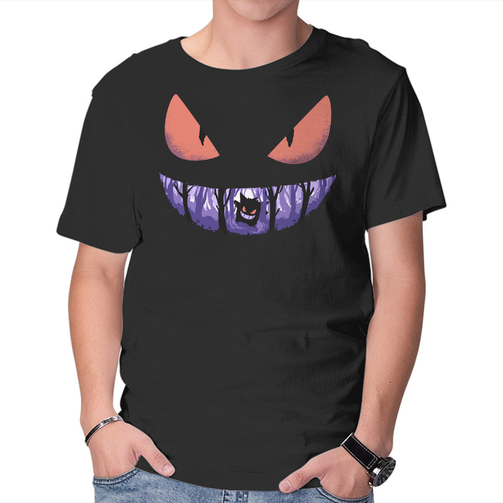 Ghost Smile – Anime Graphic T-Shirt in black, product display
