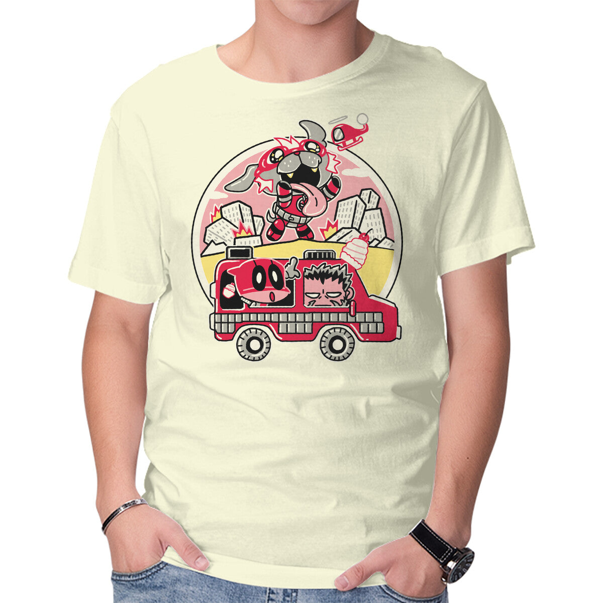 Dogpoolzilla – Dog Graphic T-Shirt