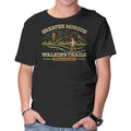 One Does Not Simply Hike – Fantasy Graphic T-Shirt in black, product display