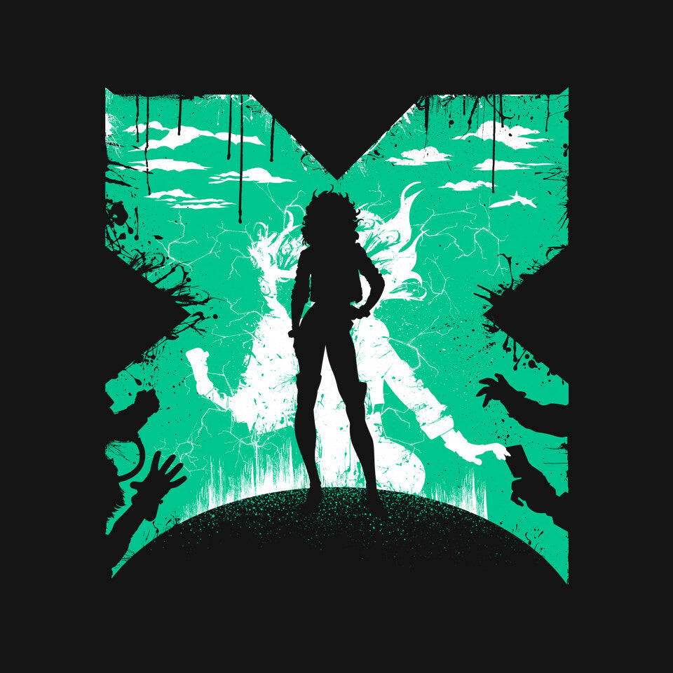 The Rogue – Sci-Fi Graphic T-Shirt design artwork for black graphic T-shirt