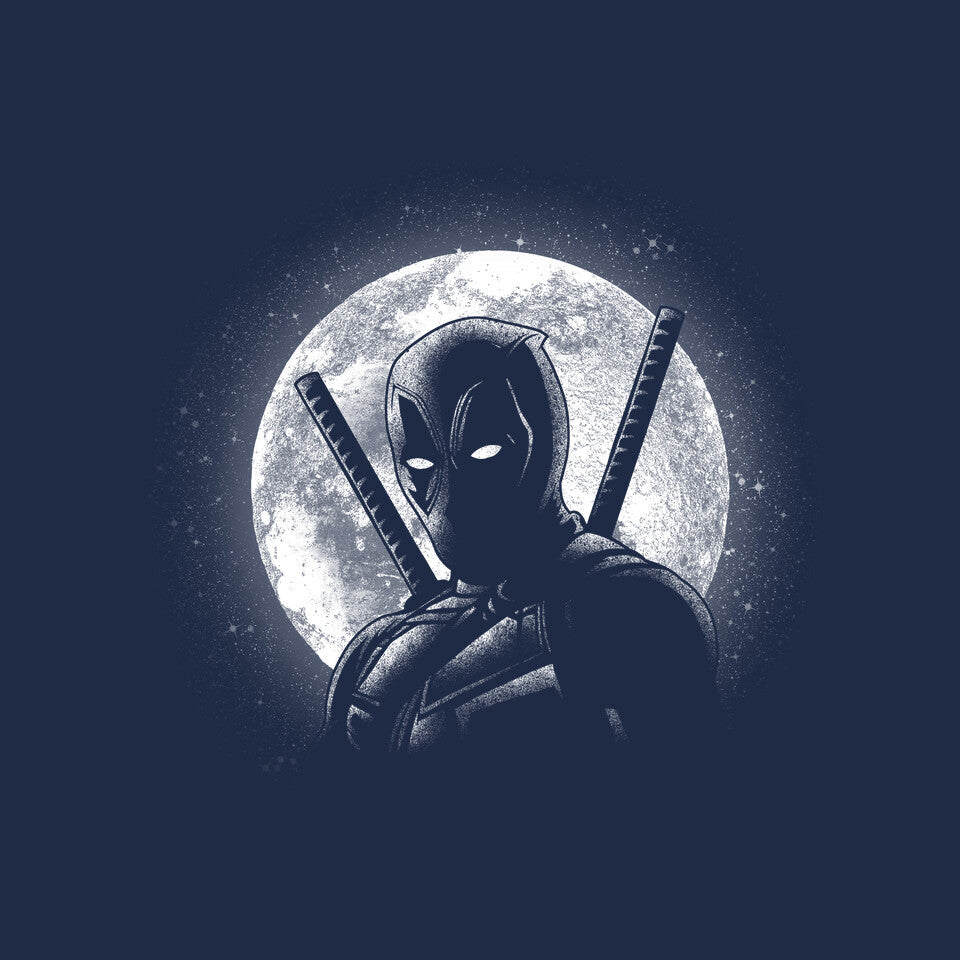 Moonlight Merc – Movie Graphic T-Shirt design artwork for navy graphic T-shirt