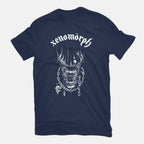 Xenomorph – Sci-Fi Graphic T-Shirt in navy, flat-lay product view