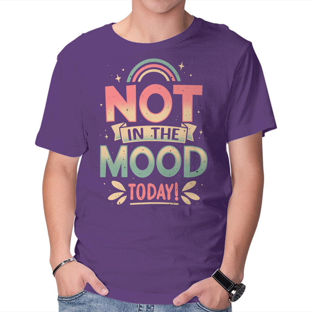 Not Today Nope – Funny Graphic T-Shirt in purple, product display