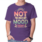 Not Today Nope – Funny Graphic T-Shirt in purple, product display