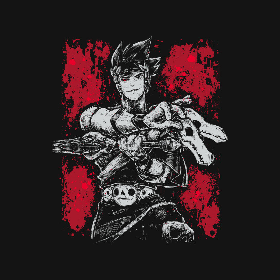 Hell Hades – Gaming Graphic T-Shirt design artwork for black graphic T-shirt