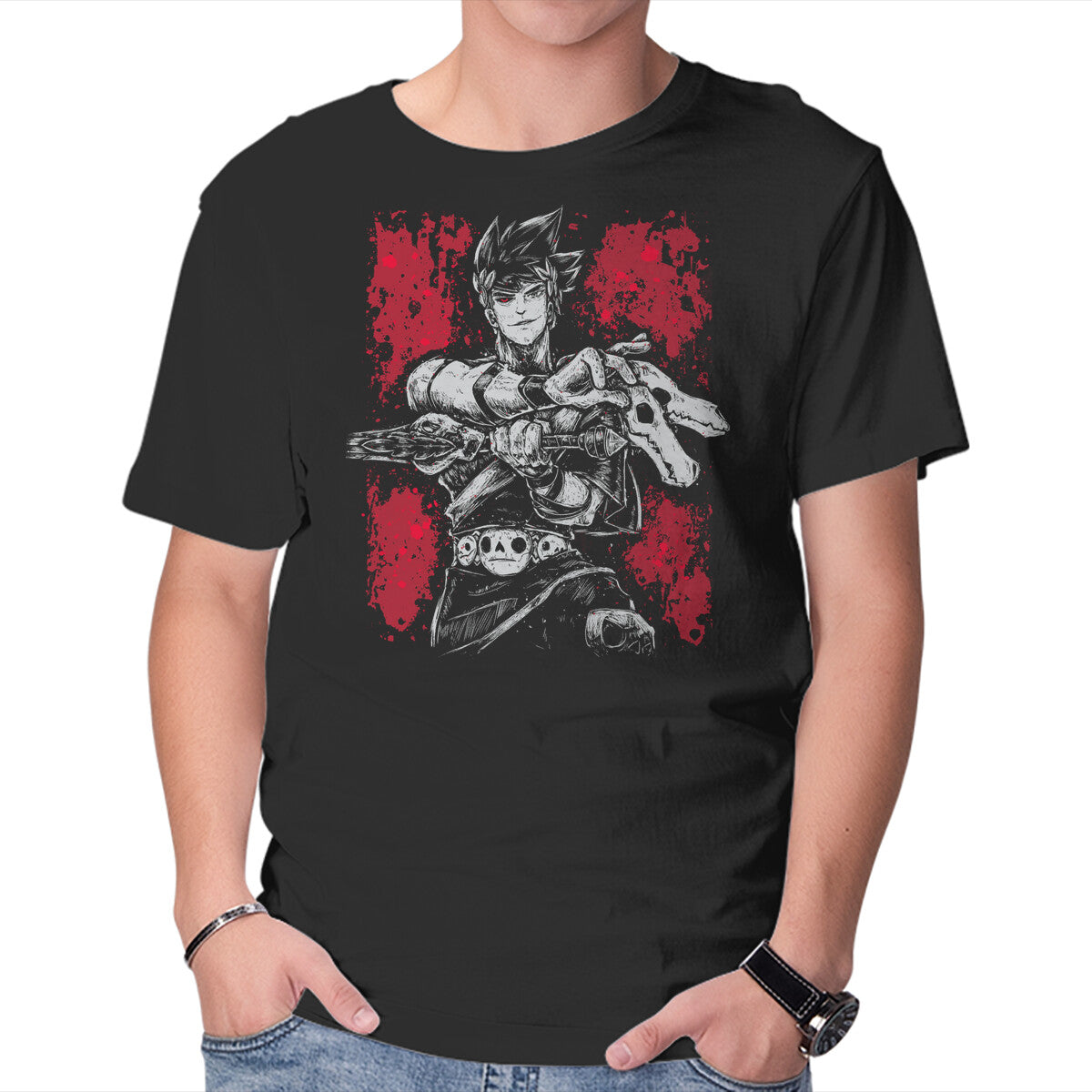 Hell Hades – Gaming Graphic T-Shirt in black, product display