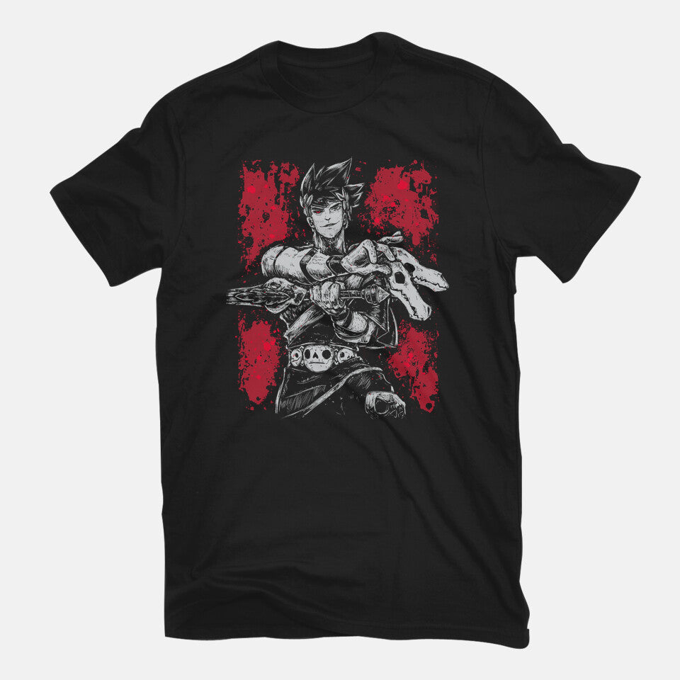 Hell Hades – Gaming Graphic T-Shirt in black, flat-lay product view