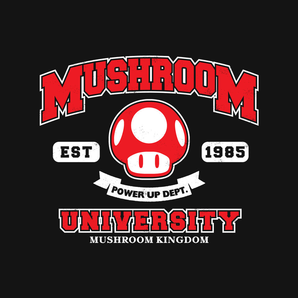 Power Up Dept – Gaming Graphic T-Shirt design artwork for black graphic T-shirt