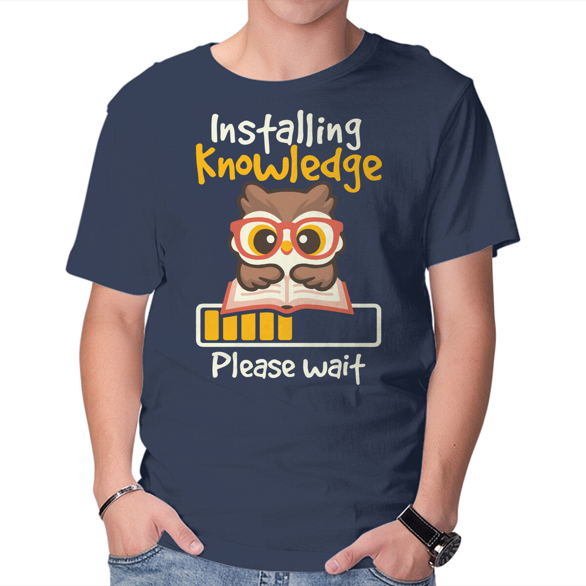 Installing Knowledge – Animal Graphic T-Shirt in navy, product display