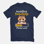 Installing Knowledge – Animal Graphic T-Shirt in navy, flat-lay product view