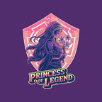 Princess Of Legend – Gaming Graphic T-Shirt design artwork for purple graphic T-shirt