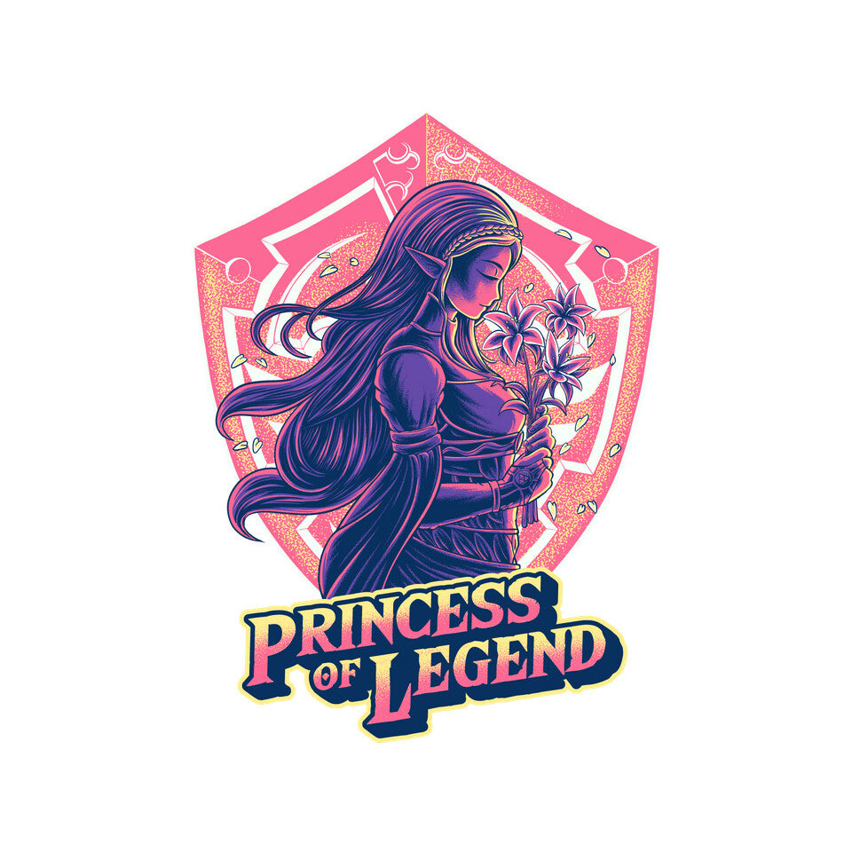 Princess Of Legend – Gaming Graphic T-Shirt design artwork for white graphic T-shirt