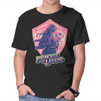 Princess Of Legend – Gaming Graphic T-Shirt in black, product display
