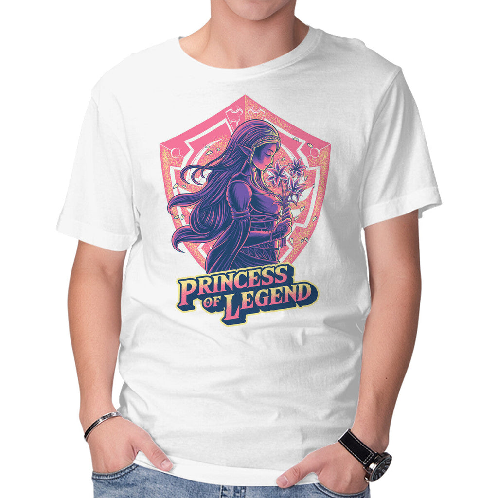 Princess Of Legend – Gaming Graphic T-Shirt in white, product display
