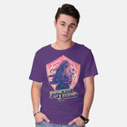 Model wearing purple Princess Of Legend – Gaming Graphic T-Shirt