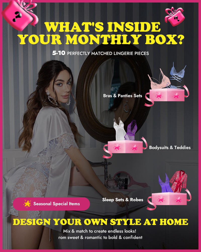 [ 1st Get 50% Off ] Subscribe Your Lingerie Box