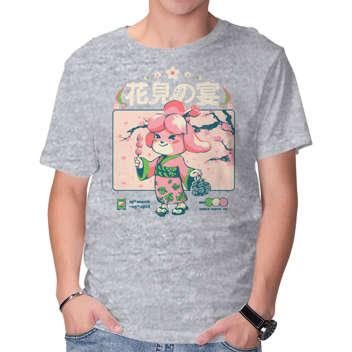 Crossing Hanami – Gaming Graphic T-Shirt