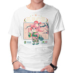 Crossing Hanami – Gaming Graphic T-Shirt in white, product display