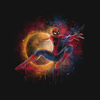 Painting The Spiderverse Graphic T-Shirt design artwork for black graphic T-shirt