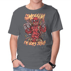 I'm UCM's Jesus – Movie Graphic T-Shirt in charcoal, product display