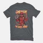 I'm UCM's Jesus – Movie Graphic T-Shirt in charcoal, flat-lay product view