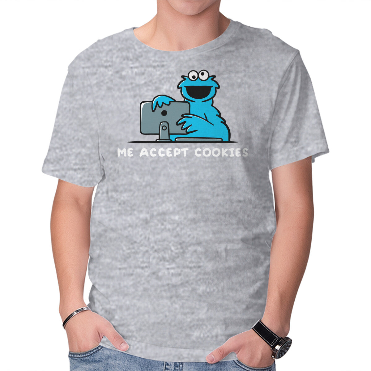 Me Accept Cookies – Funny Graphic T-Shirt