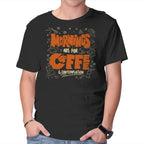 Coffee And Contemplation – Coffee Graphic T-Shirt in black, product display