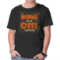 Coffee And Contemplation – Coffee Graphic T-Shirt in black, product display