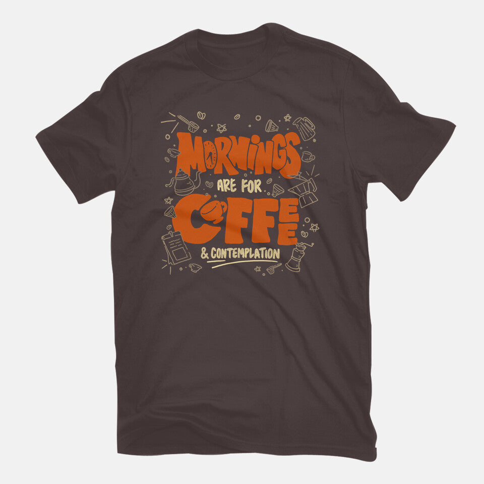 Coffee And Contemplation – Coffee Graphic T-Shirt