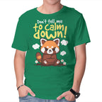 Don't Tell Me To Calm Down – Animal Graphic T-Shirt in green, product display