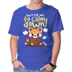 Don't Tell Me To Calm Down – Animal Graphic T-Shirt in royal blue, product display