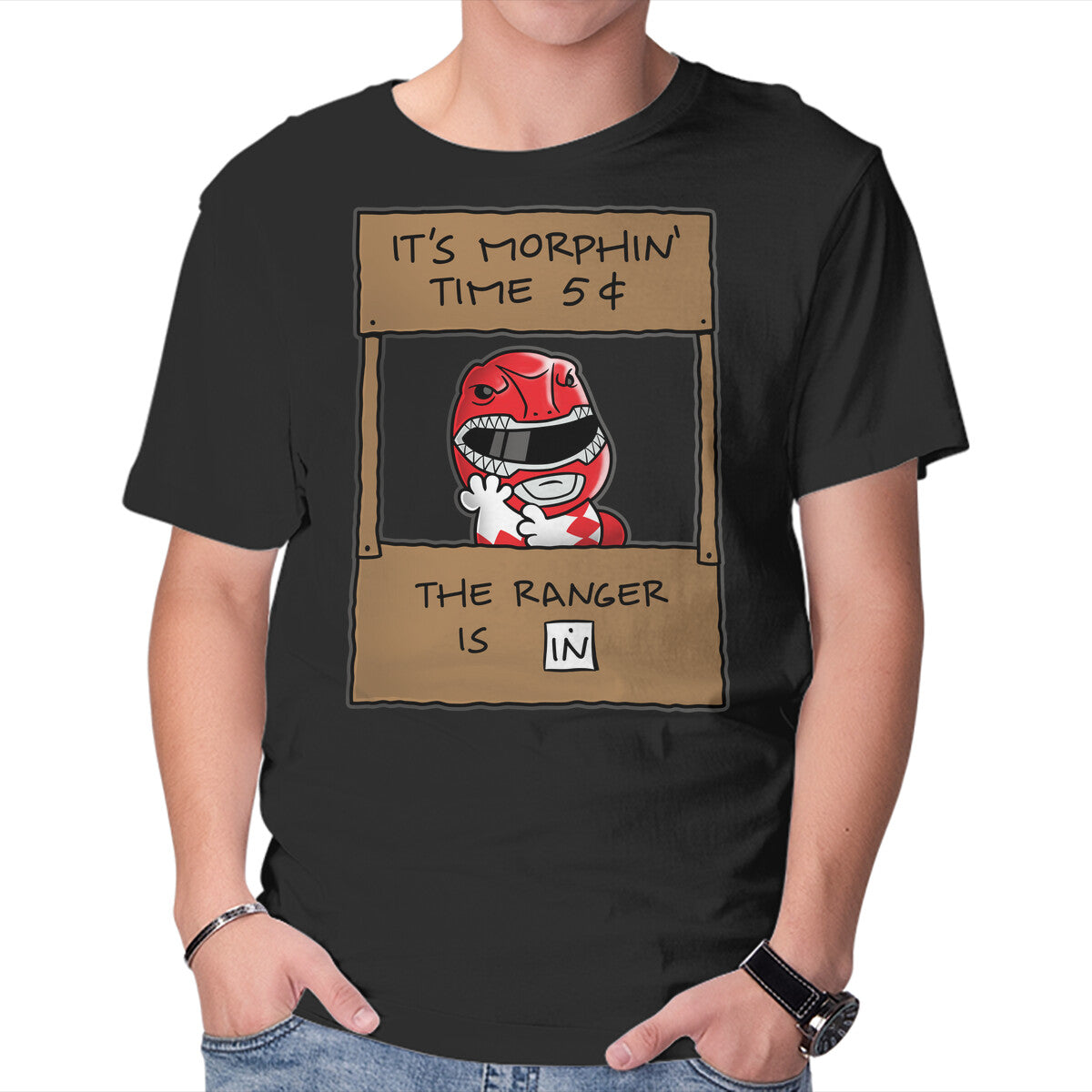 Ranger Help Graphic T-Shirt in black, product display