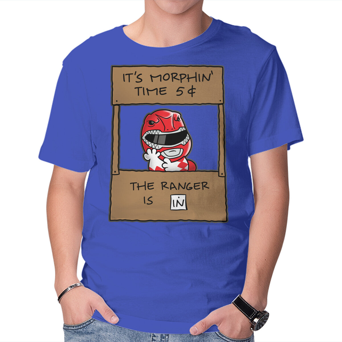 Ranger Help Graphic T-Shirt in royal blue, product display