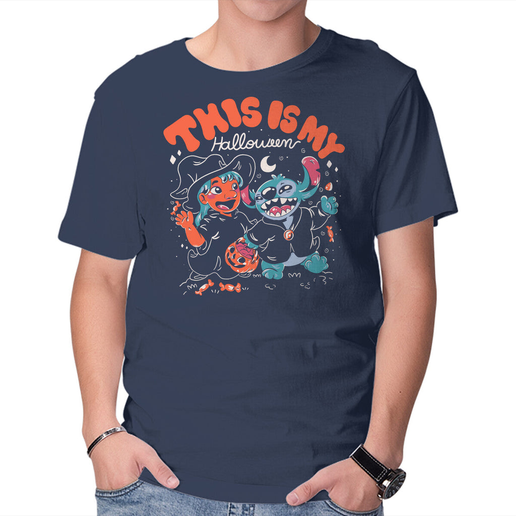 My Halloween – Halloween Graphic T-Shirt in navy, product display