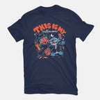 My Halloween – Halloween Graphic T-Shirt in navy, flat-lay product view