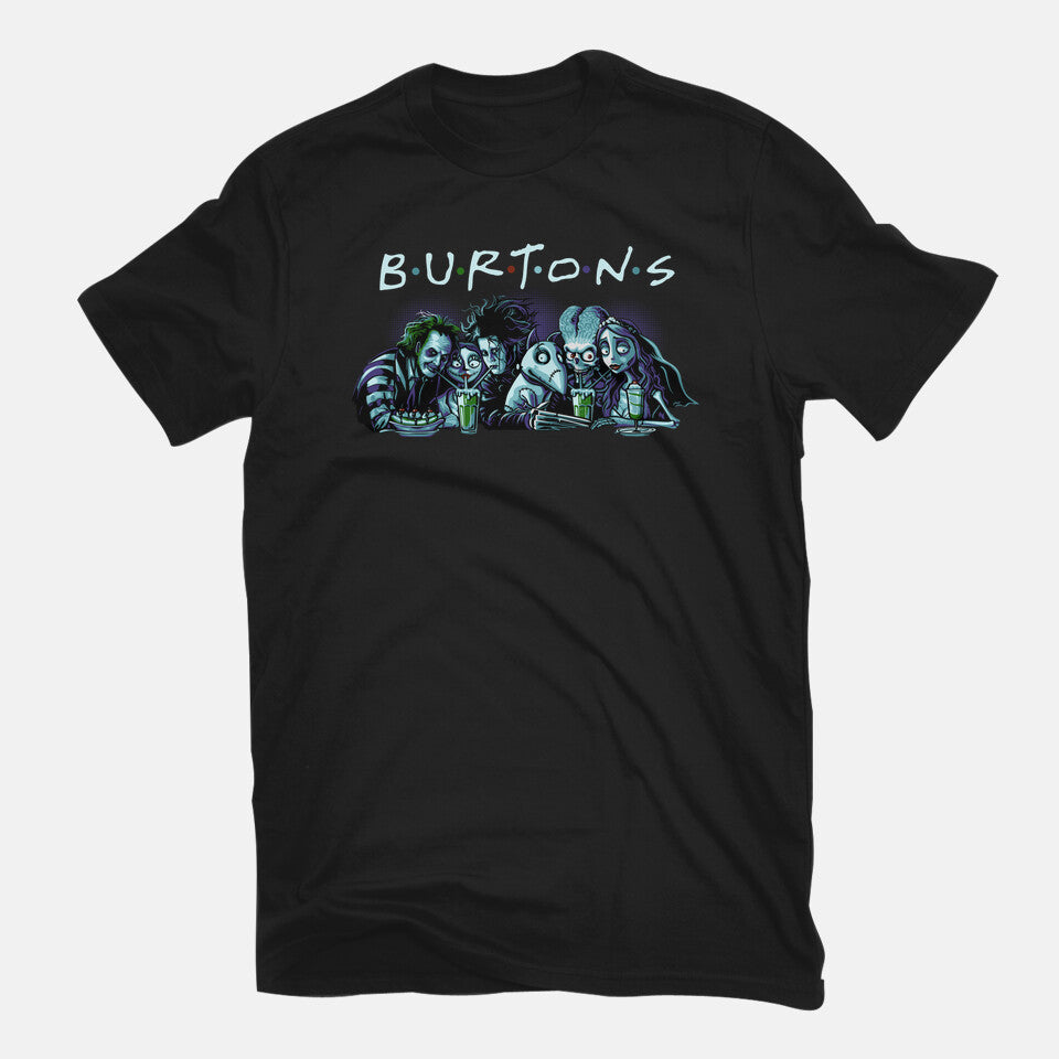 Burtons – Horror Graphic T-Shirt in black, flat-lay product view