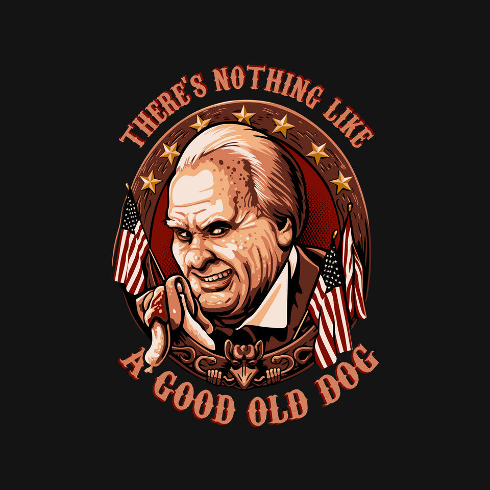 Good Old Dog – Horror Graphic T-Shirt design artwork for black graphic T-shirt