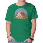 Booked For A Nap – Dog Graphic T-Shirt in green, product display