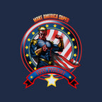 Vote Patriot Graphic T-Shirt design artwork for navy graphic T-shirt