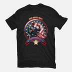 Vote Patriot Graphic T-Shirt in black, flat-lay product view