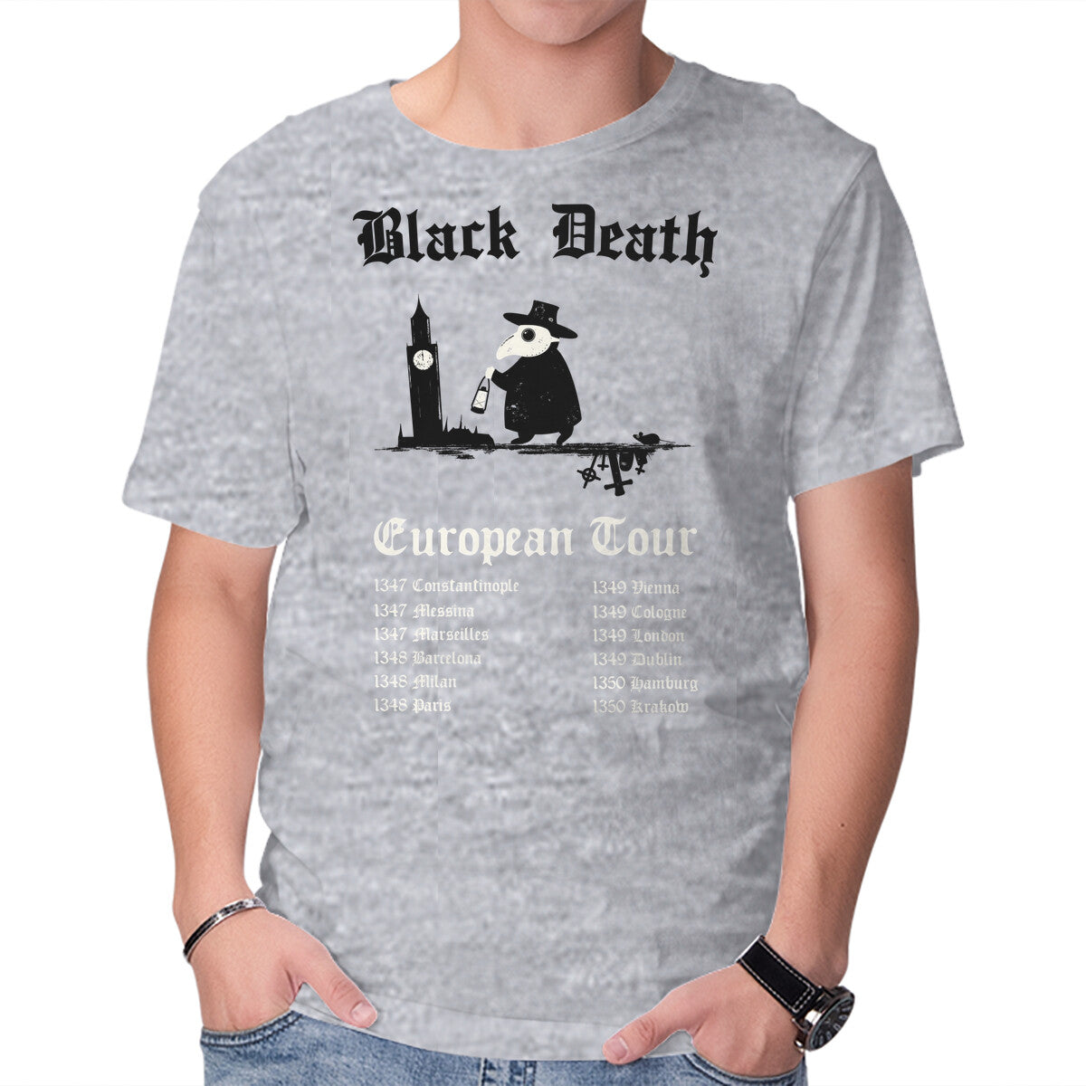 Black Death European Tour – Music Graphic T-Shirt