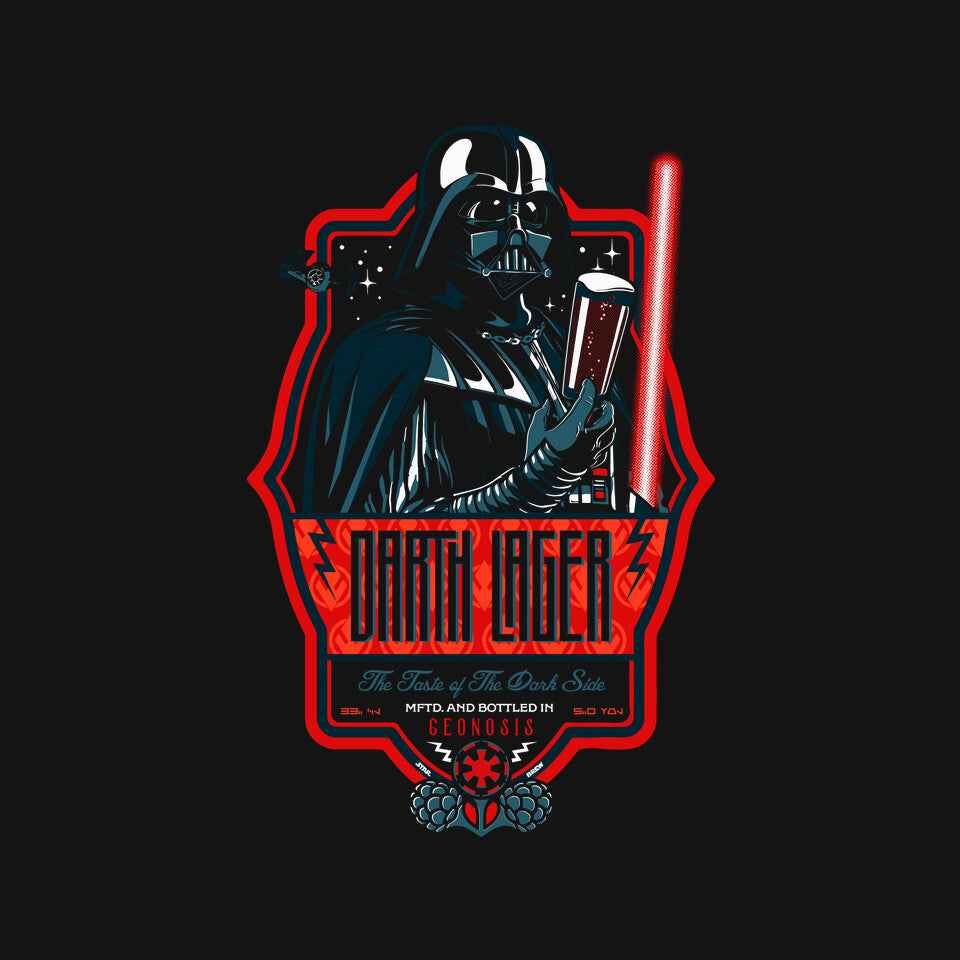 Darth Lager – Sci-Fi Graphic T-Shirt