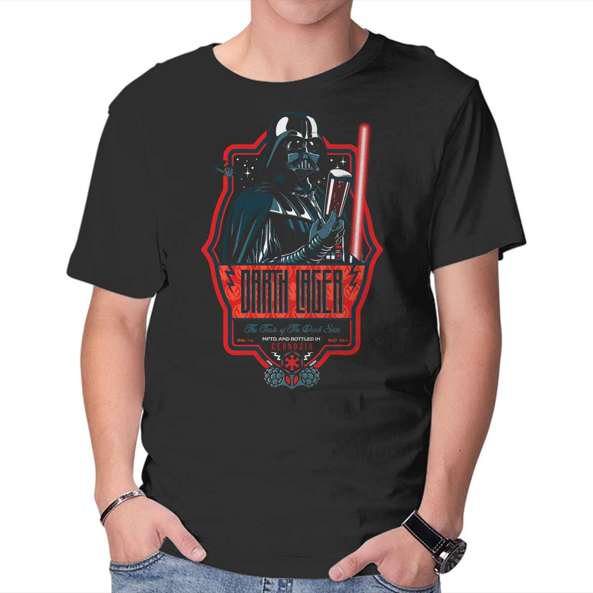 Darth Lager – Sci-Fi Graphic T-Shirt