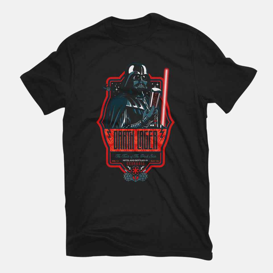 Darth Lager – Sci-Fi Graphic T-Shirt