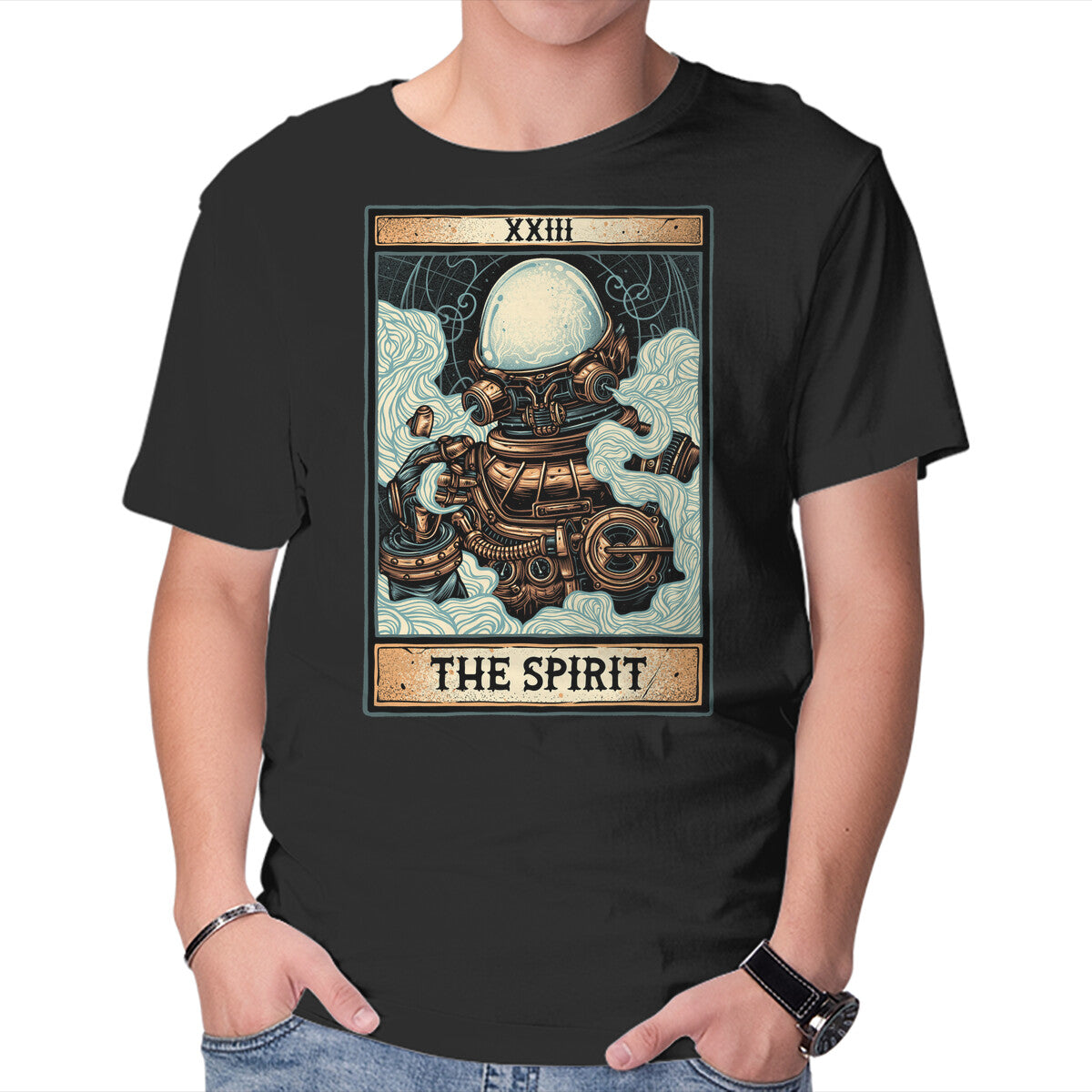 Spirit – Fantasy Graphic T-Shirt in black, product display