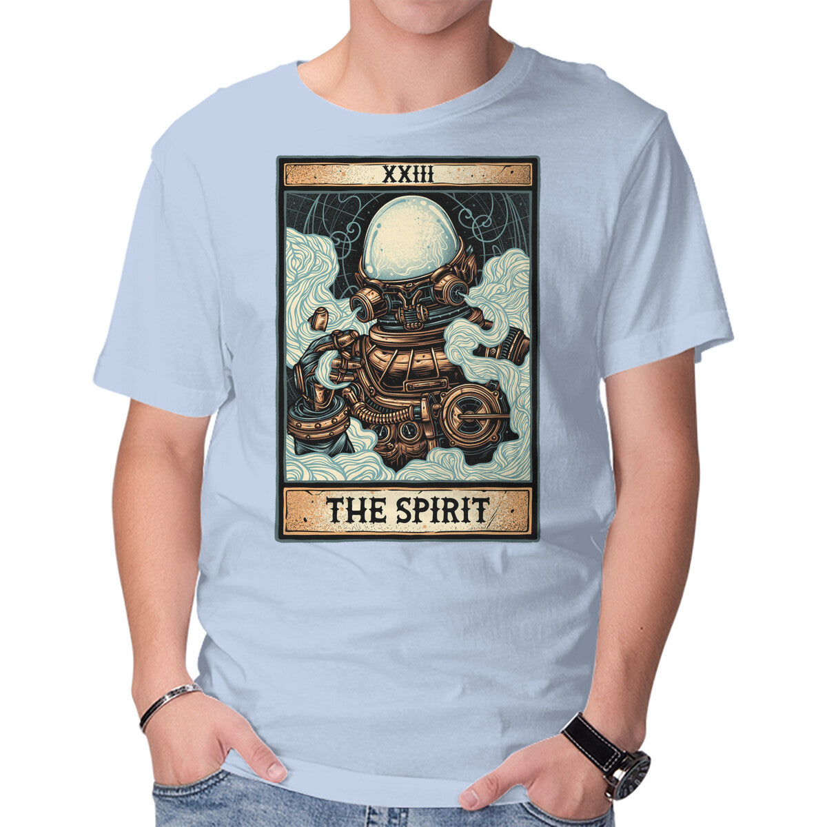 Spirit – Fantasy Graphic T-Shirt in blue, product display