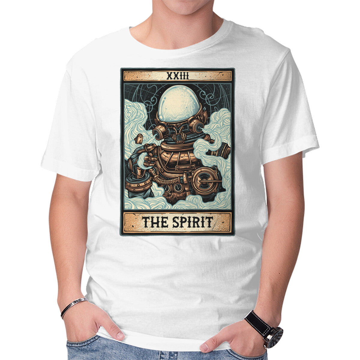 Spirit – Fantasy Graphic T-Shirt in white, product display