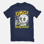 Oh My Guac Graphic T-Shirt in navy, flat-lay product view