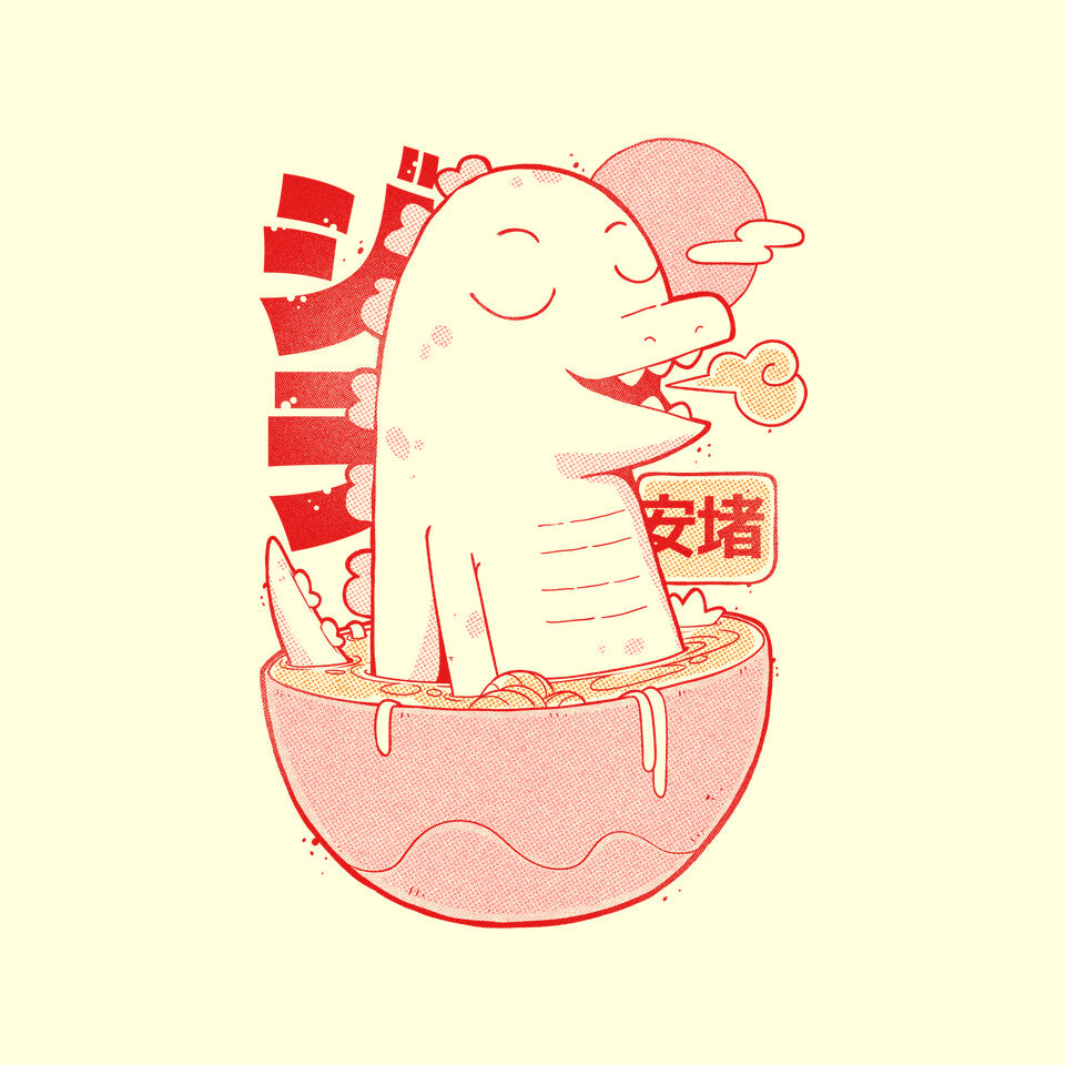 Ramen Dino – Dinosaur Graphic T-Shirt
